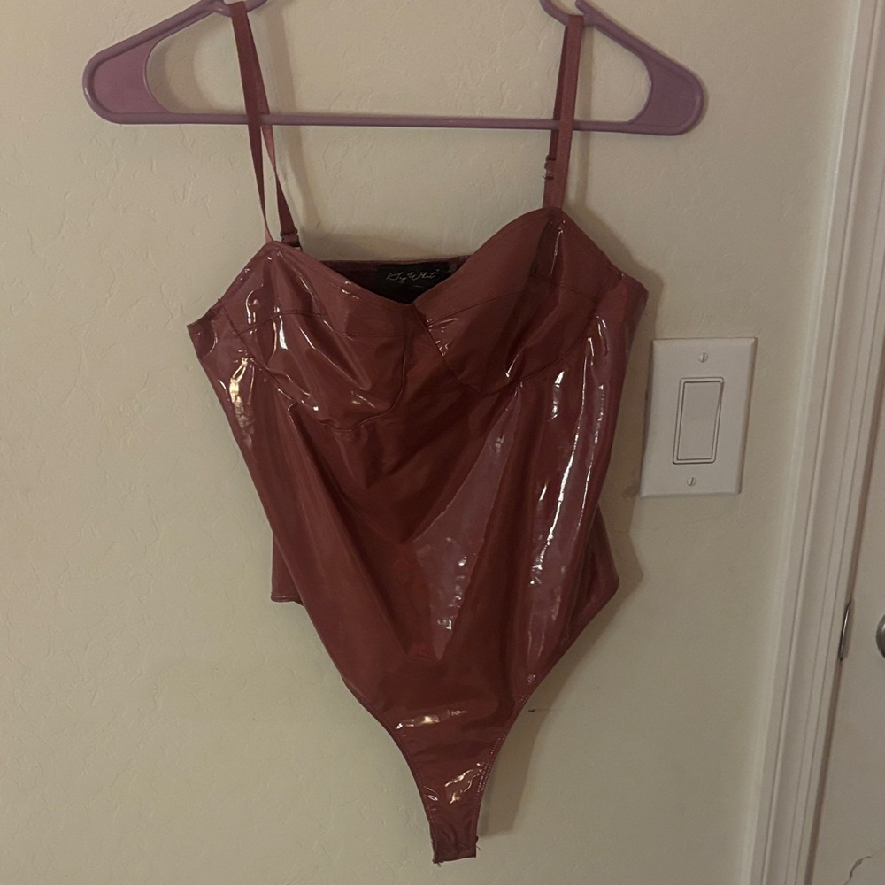 Shiny Pink Bodysuit